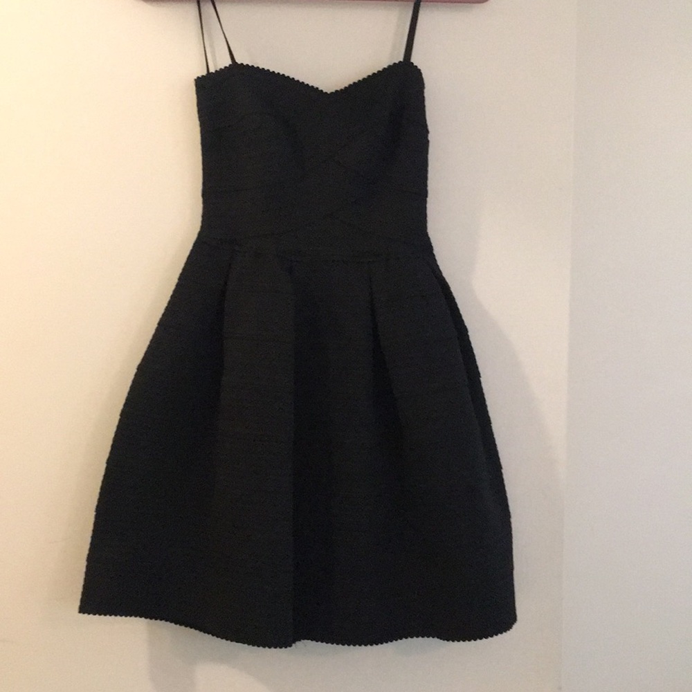 B Darlin black strapless dress